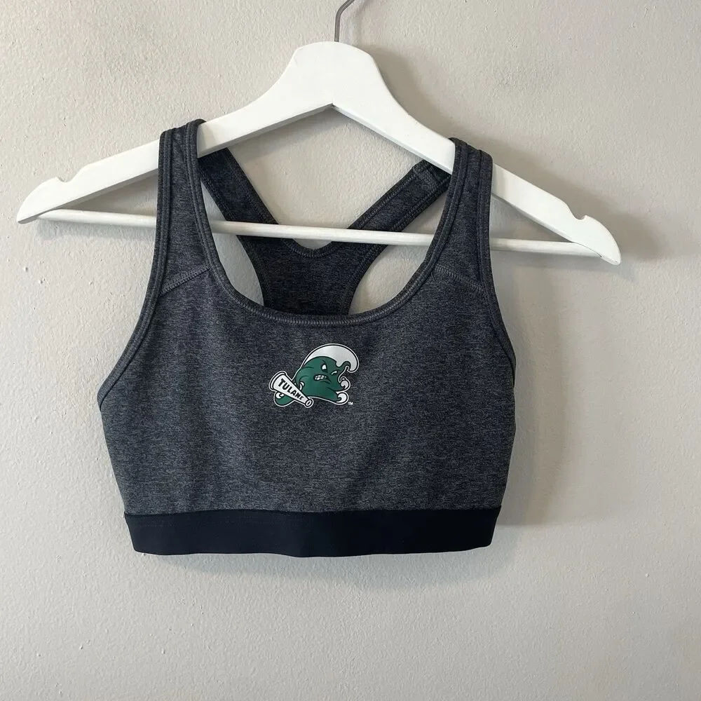 Nike Tulane College Sports Bra Sz S Dri Fit University Collegiate